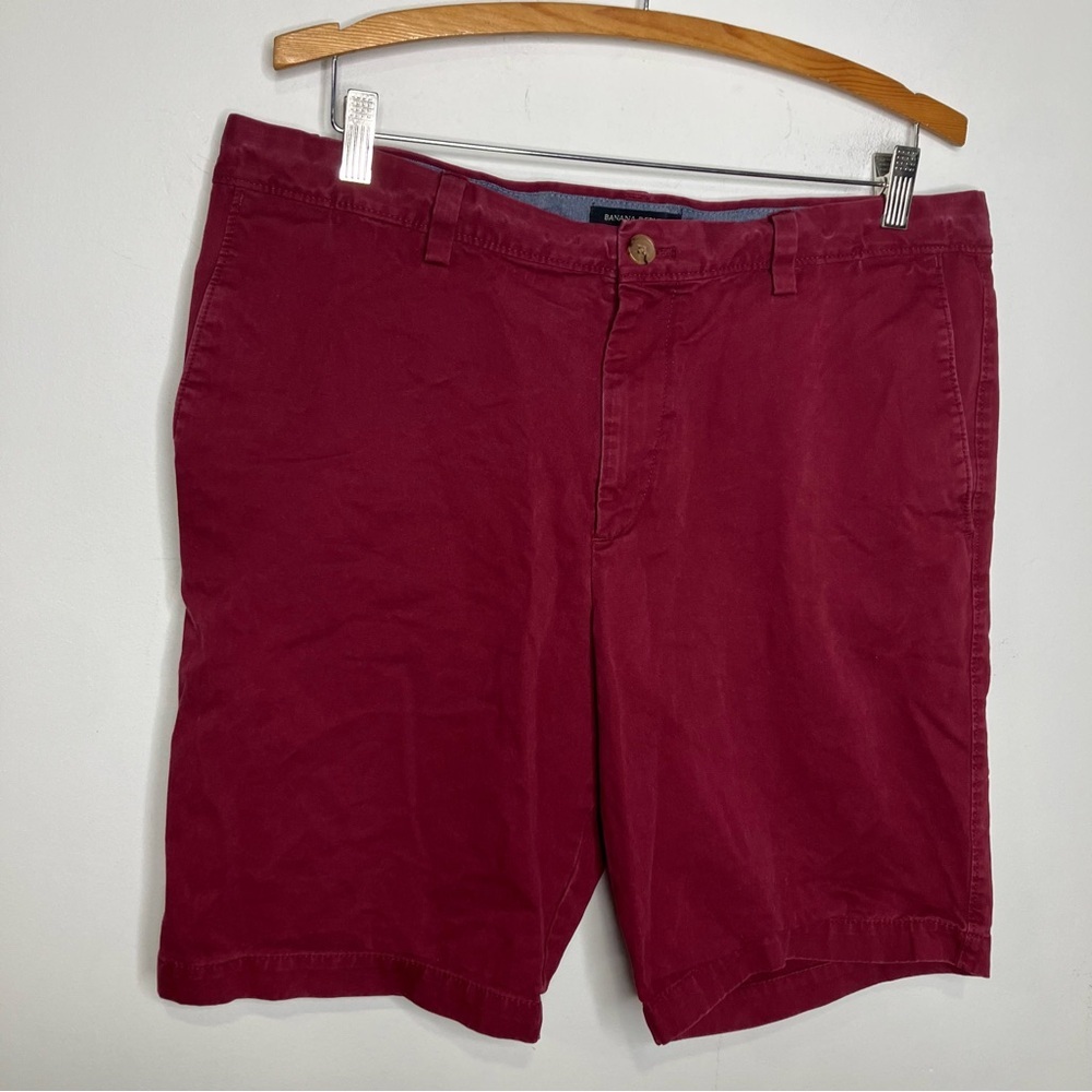 Banana Republic factory Aiden shorts red‎ maroon men’s size 34